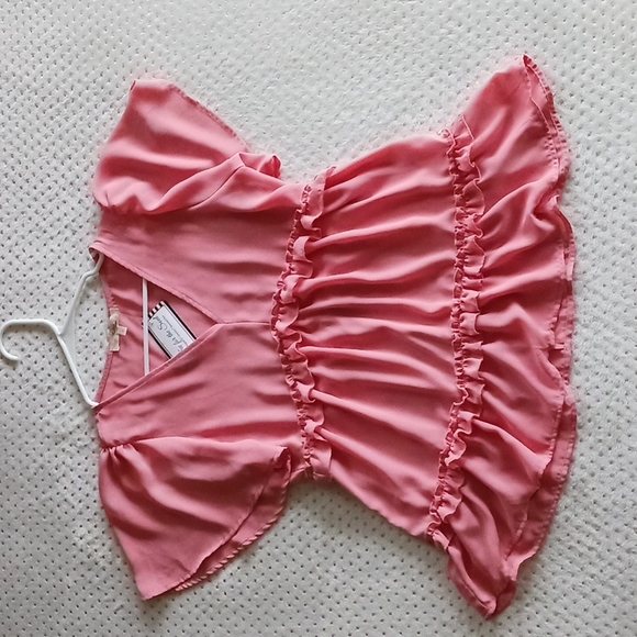 Anthropologie Andree by unit ruffled tiered babydoll boho hippie top - Picture 7 of 14